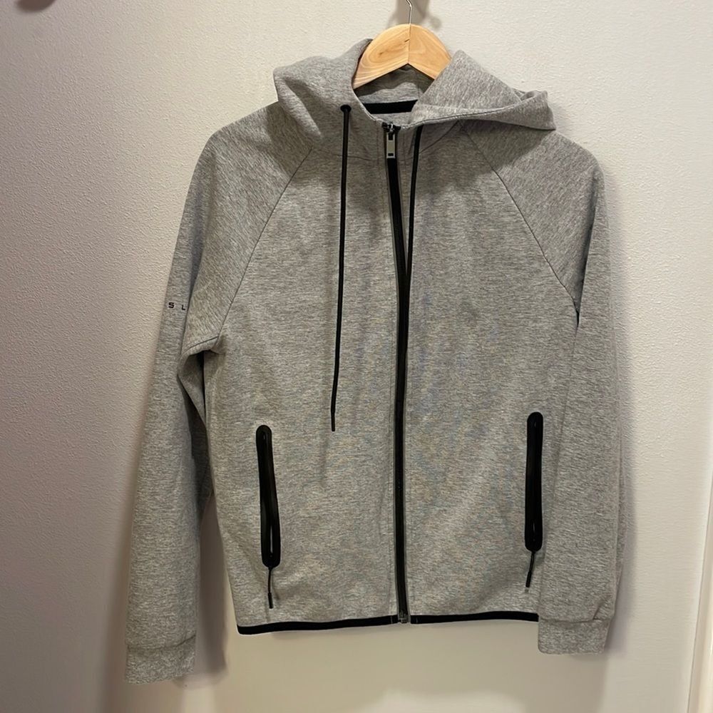 Tesla Woman’s grey zip up sweatshirt